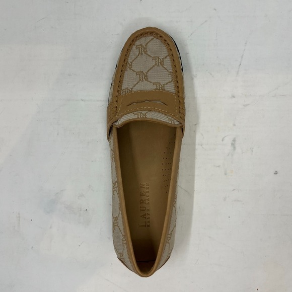 Ralph Lauren Camel Signature Fabric With Oiled C Bree Beige Women's 7B VTG NEW - Picture 10 of 16